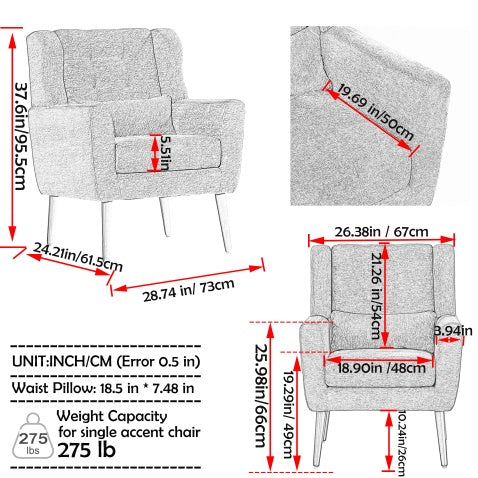 Contemporary Upholstered Chairs Comfortable Upholstered Lounge Chair