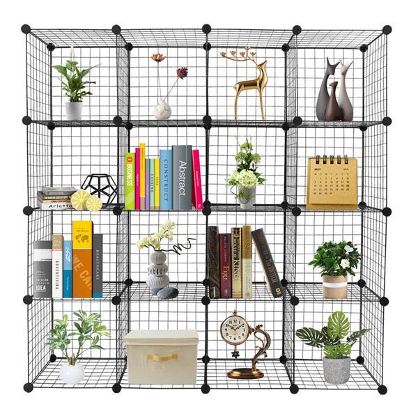 16 Grid Iron Mesh Material Storage Rack