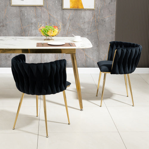 Metal Velvet Dining Chairs