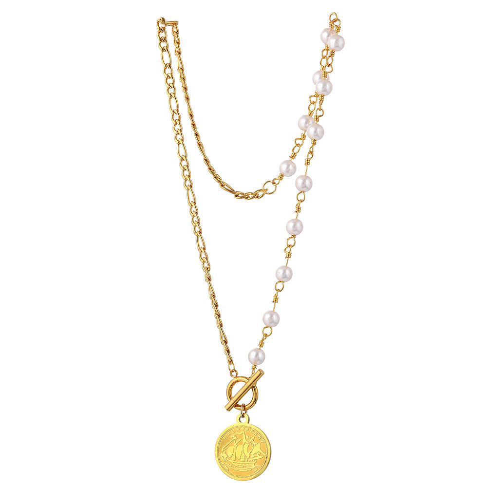Ornaments Creative Fashion Geometric Element Items Stainless Steel Necklace