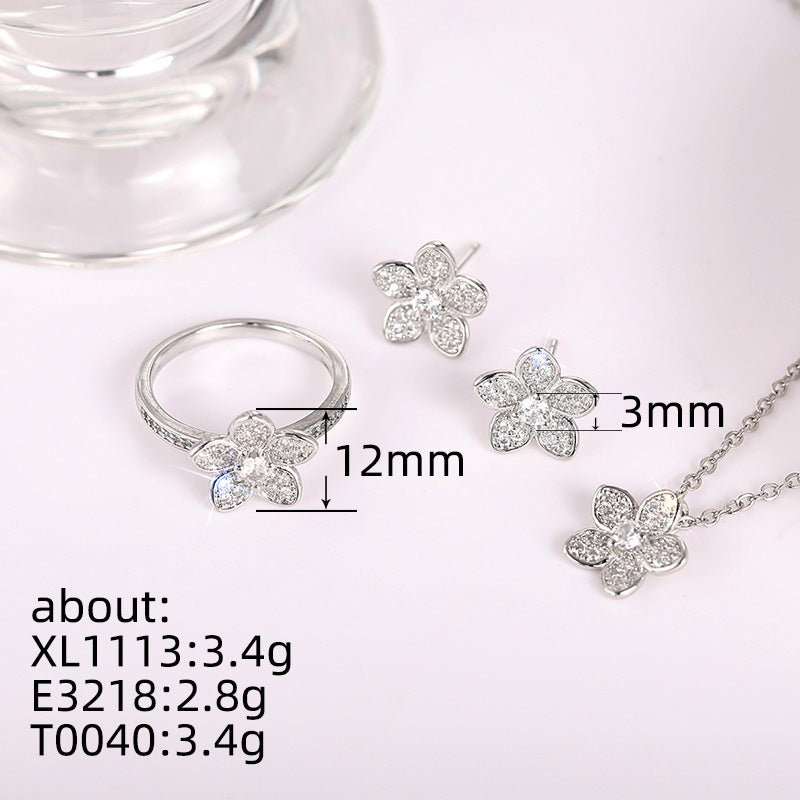 Flower Flower Set Of Ornaments Jewelry